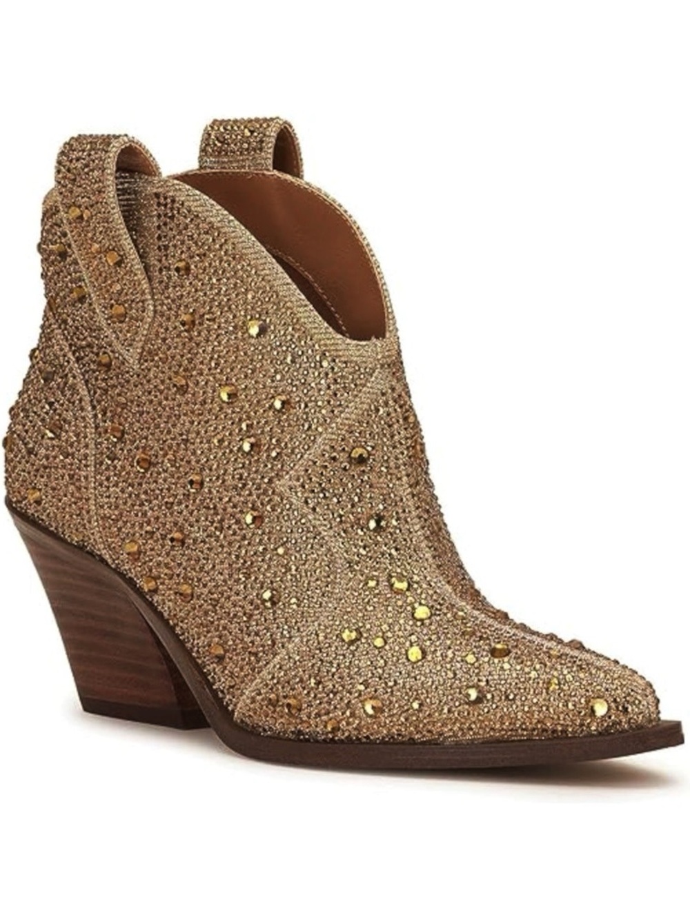🆕{Jessica Simpson} Zadie2 Rhinestone Embellished Pointed Toe Ankle Boots